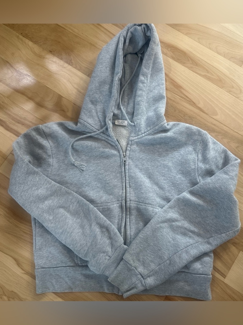 John Gault cropped zip up hoodie